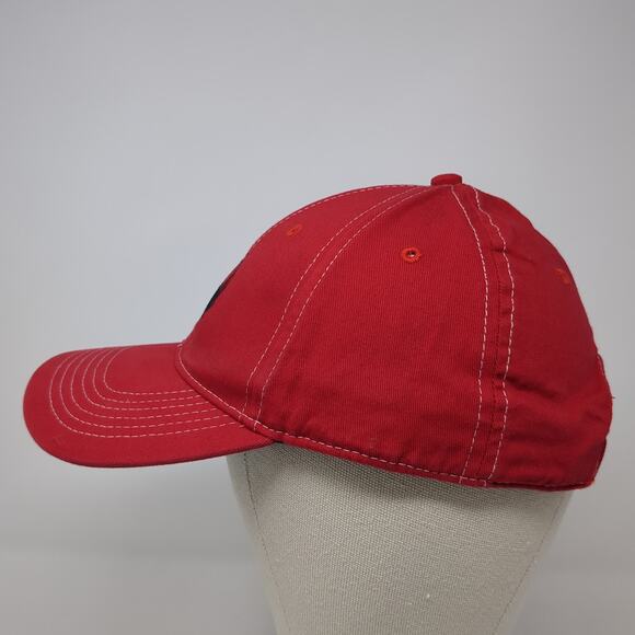 Ruger Strapback Baseball Cap Red One Size Adjustable Embroidered Distressed - Picture 3 of 8